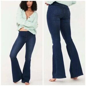 Free People We The Free Penny Pull On Flare Jeans Size 25/0